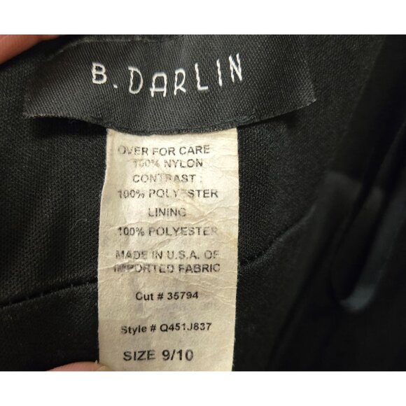 B. Darlin 9/10 Y2K Vintage Black Sequin Halter Maxi Dress Strappy Open Back Fron - Picture 10 of 10